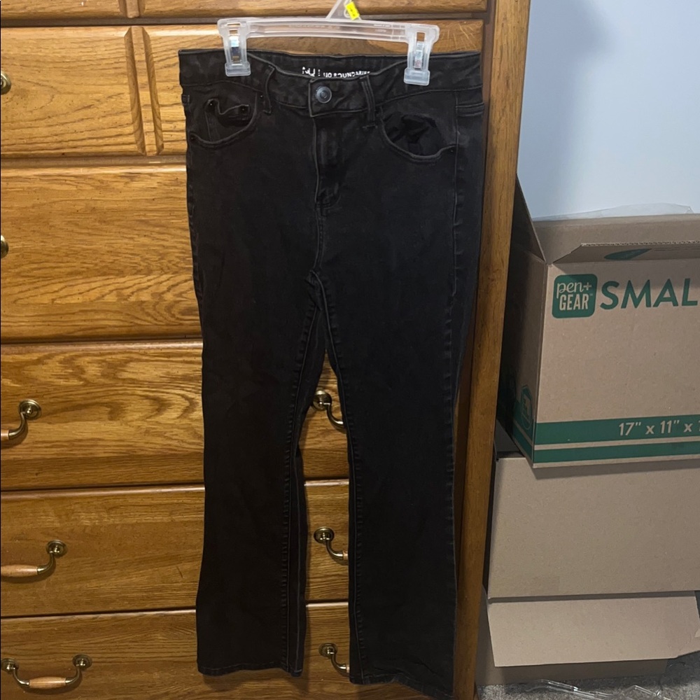 No Boundaries Black Flare Jeans